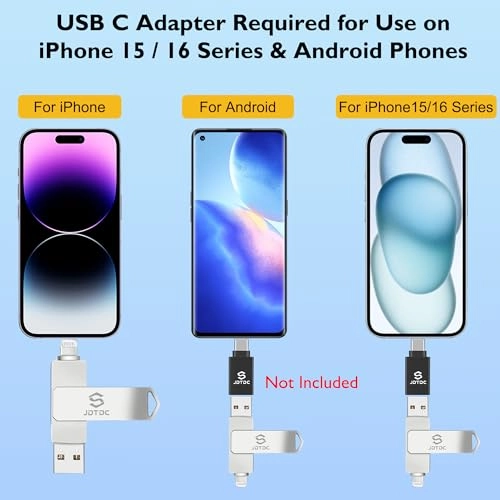 JD005 - USB 3.0 Lightning USB-C USB-A 512GB