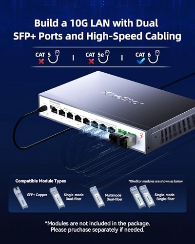 10 Port │ 8x2.5G│ 1x10G SFP+ Managed 10-ports