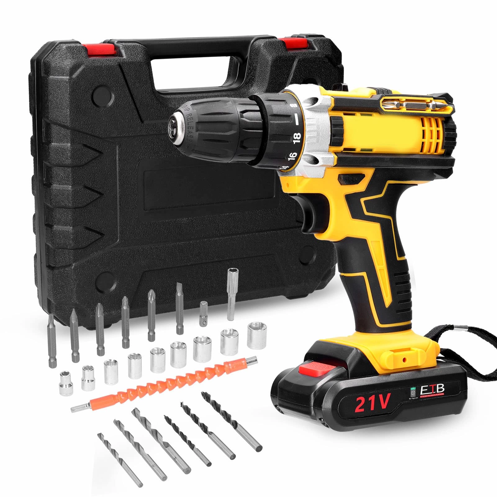 Irovami Electric Drill - 21V 6000mAh