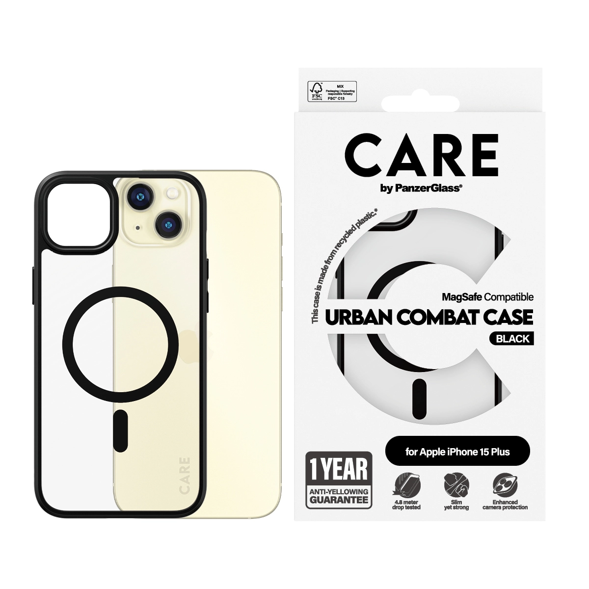 Flagship Urban Combat Back Cover Mobile Case with MagSafe for iPhone 15