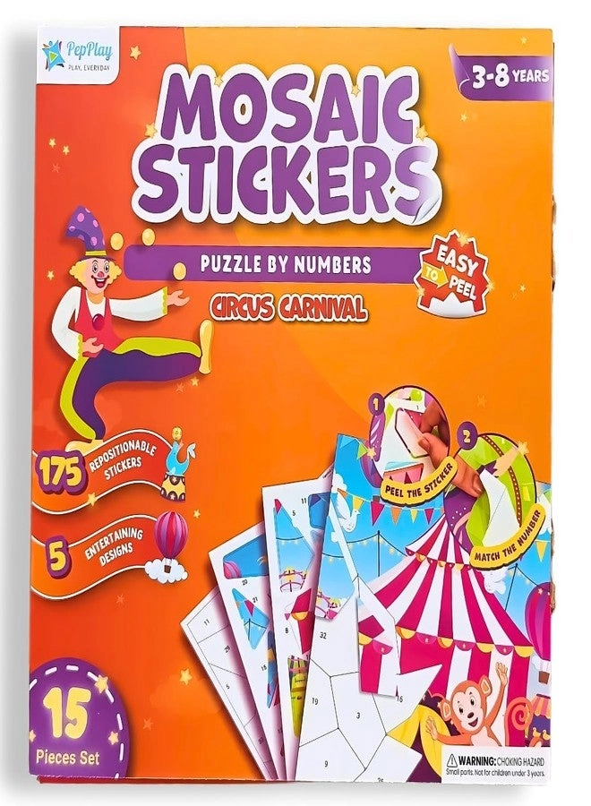 Mosaic Sticker Art Kit - 175+ Reusable Stickers