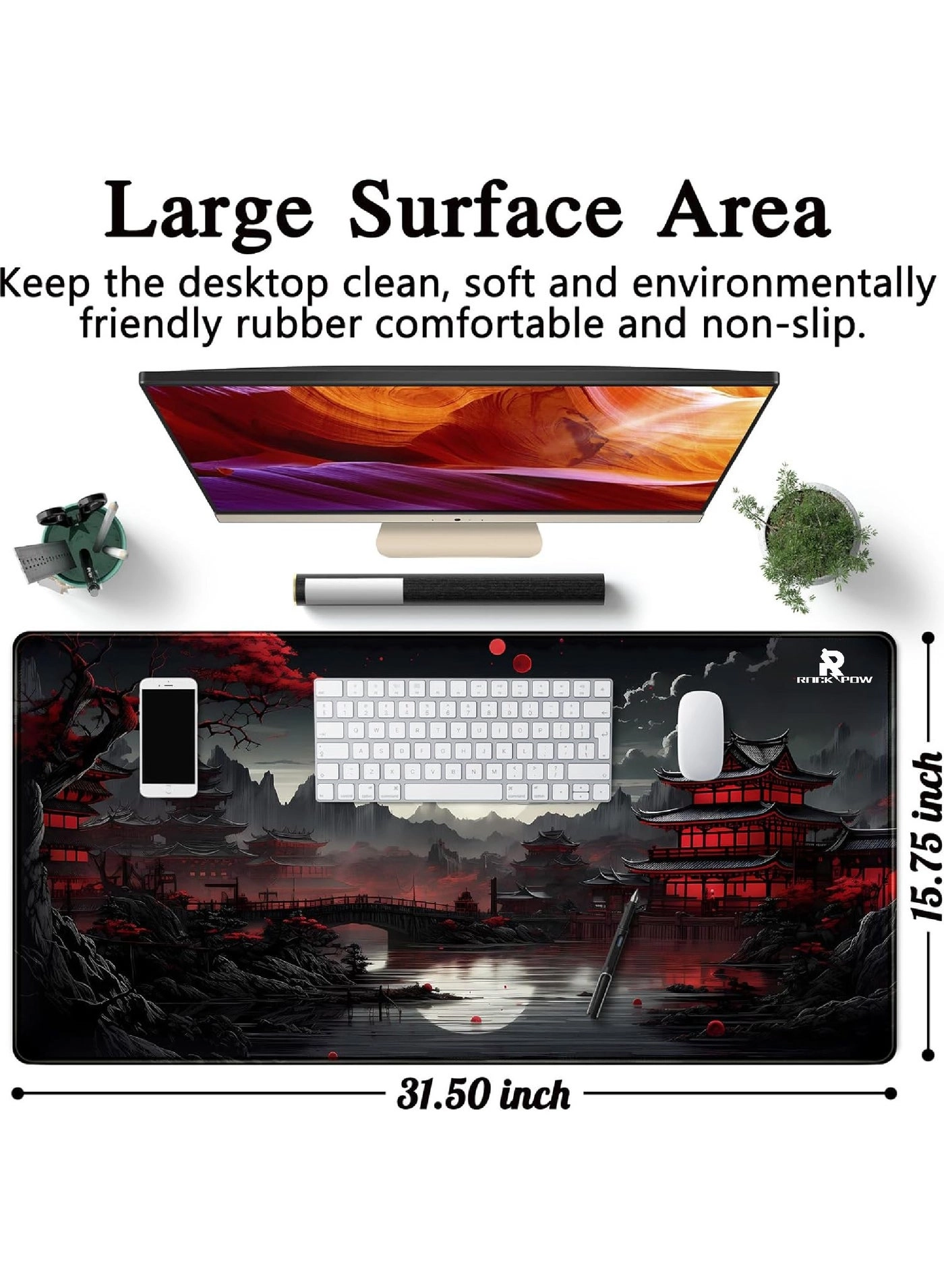 Extended XXL Leather Gaming Mouse Pad
