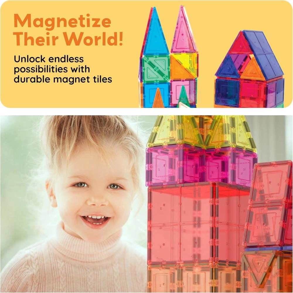 Magnetic Tiles - 60 pcs
