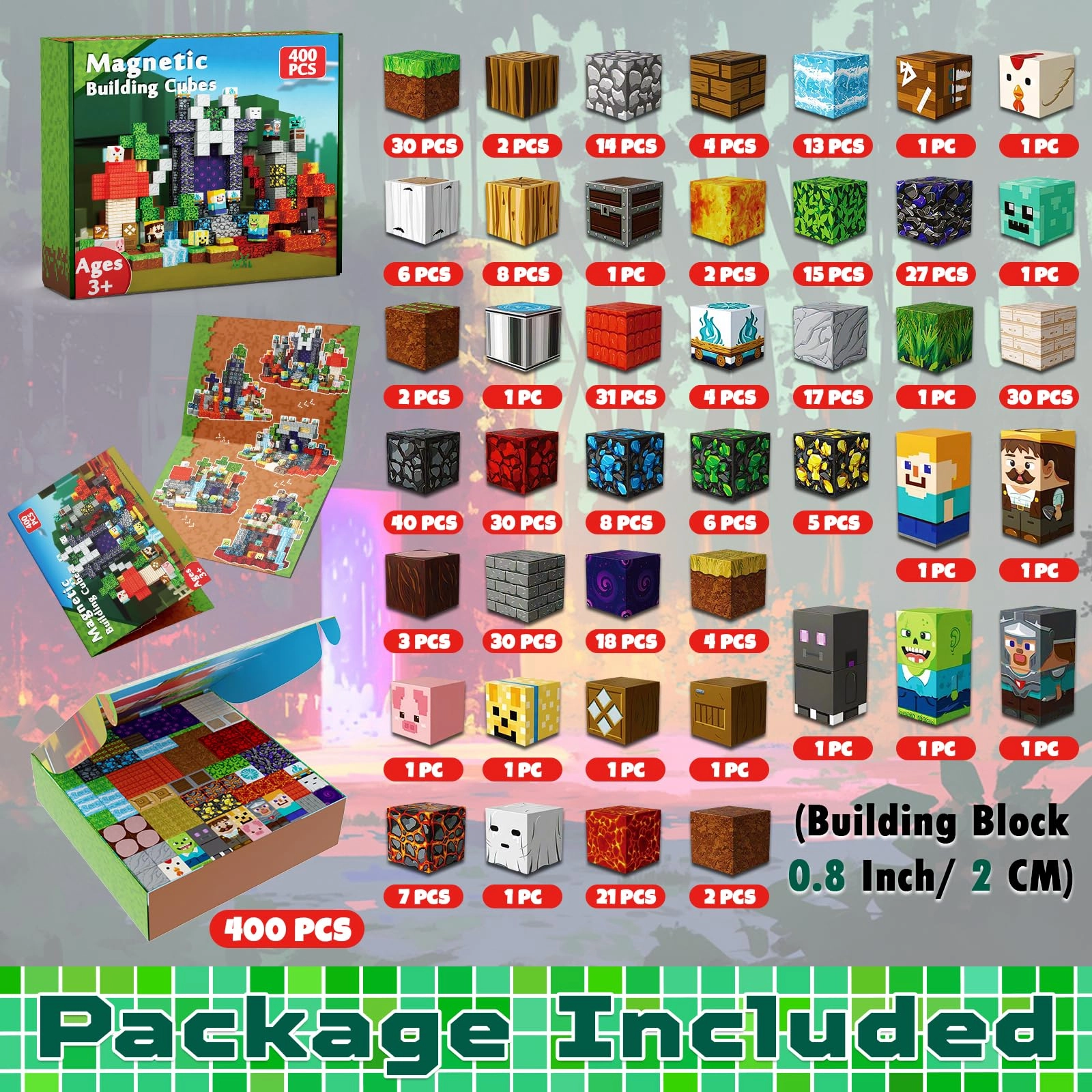 Magnetic Blocks - Portal 400 pcs