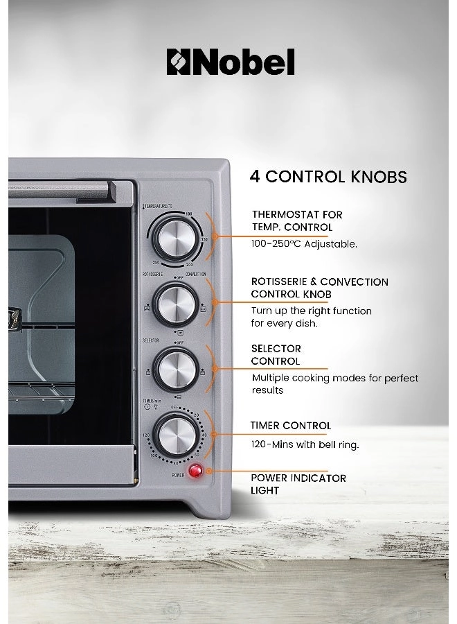 NEO60PI - Electric Convection Rotisserie silver