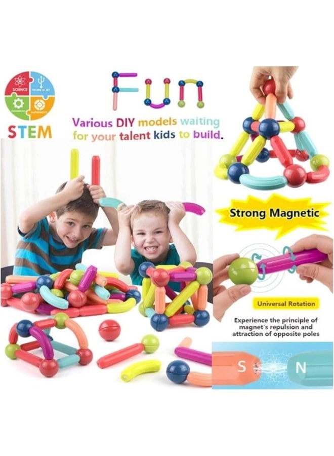 Puzzle magnetic building block - 42 pcs