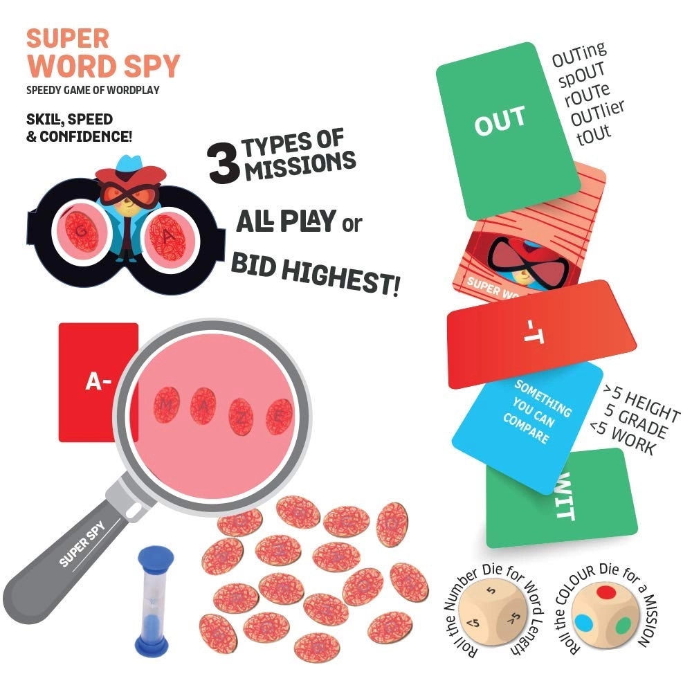 Super Math Spy + Super Word Spy - 8 to 99 Years 2 pieces