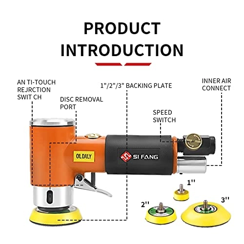 Buffer pneumatic polishing machine - 5" Air sander