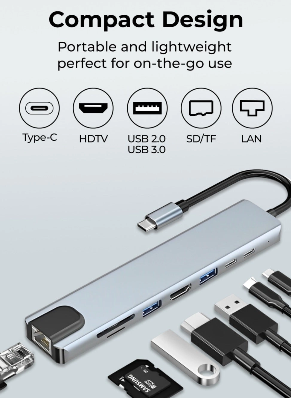 GH8G - 8-in-1 USB-C Hub 4K HDMI