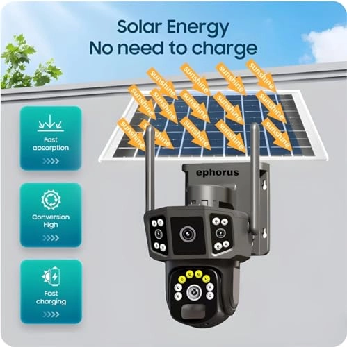 Solar 5Mp 4G Pan Tilt Zoom CCTV Camera
