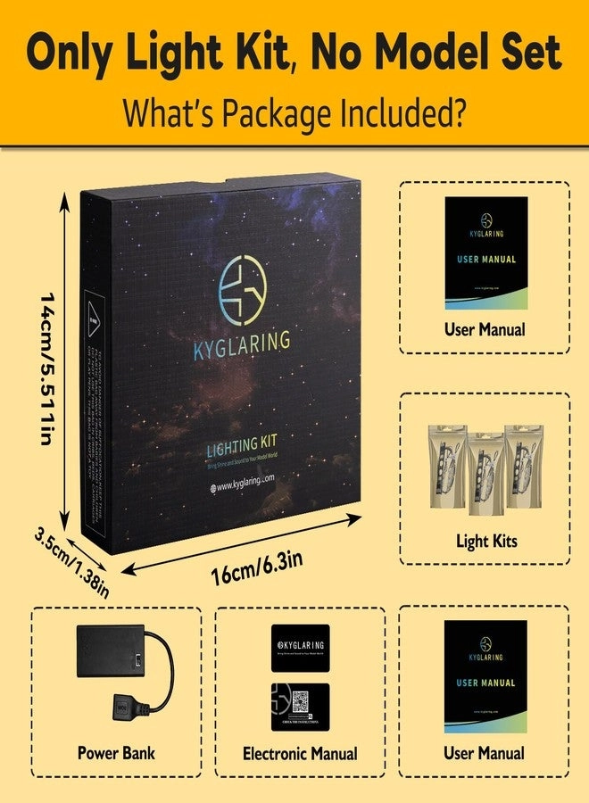 LED Light Kit - Compatible with The Dark Falcon 75389 Lights Only