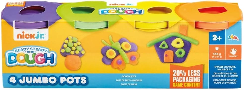 Nick Dough Jumbo Modeling Dough Set 4pcs.
