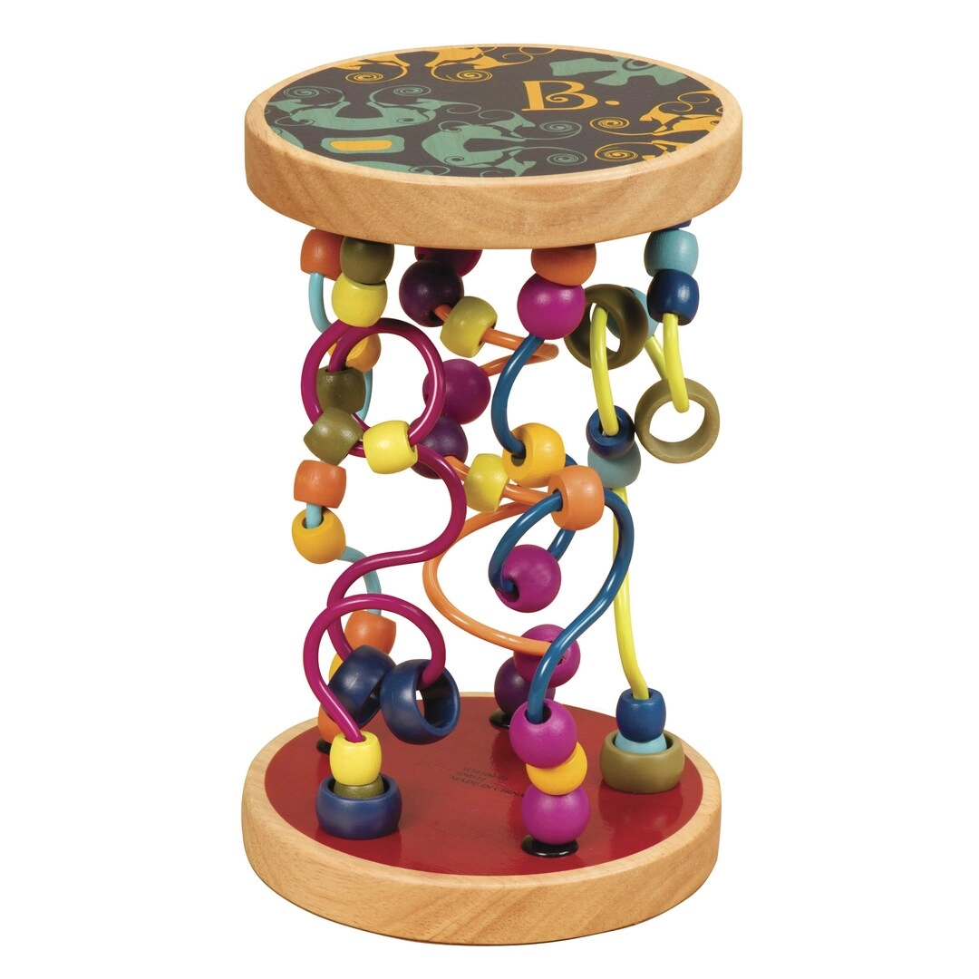 B. toys B Toys Loopty Lo Wooden Rolling Toy - 18 months+ 47 pieces