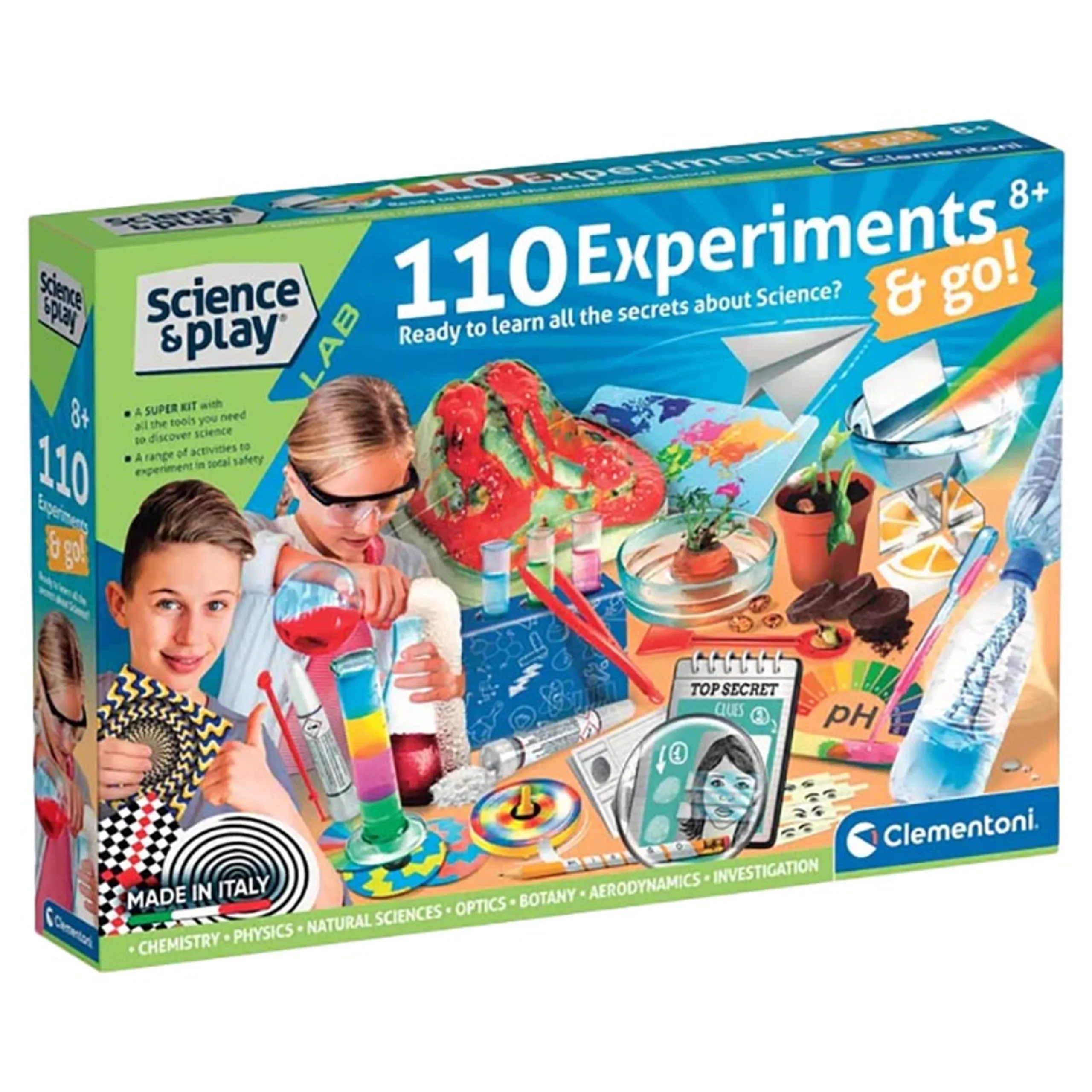 Science 110 Experiments - chemistry physics botany optics