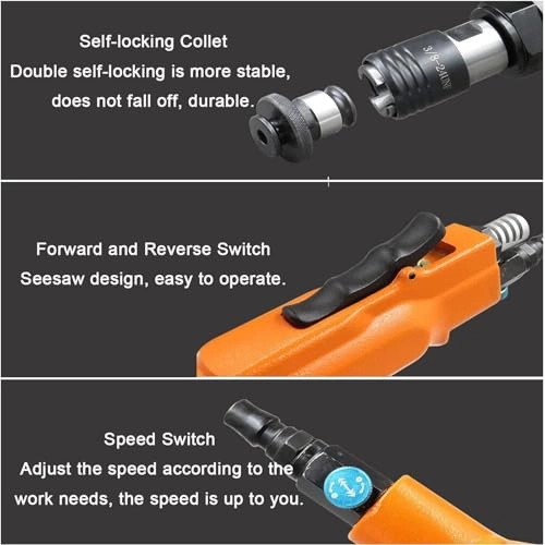Pneumatic Tapping Machine - 6 Self-Locking Chucks (M3-M12) 700-2000RPM