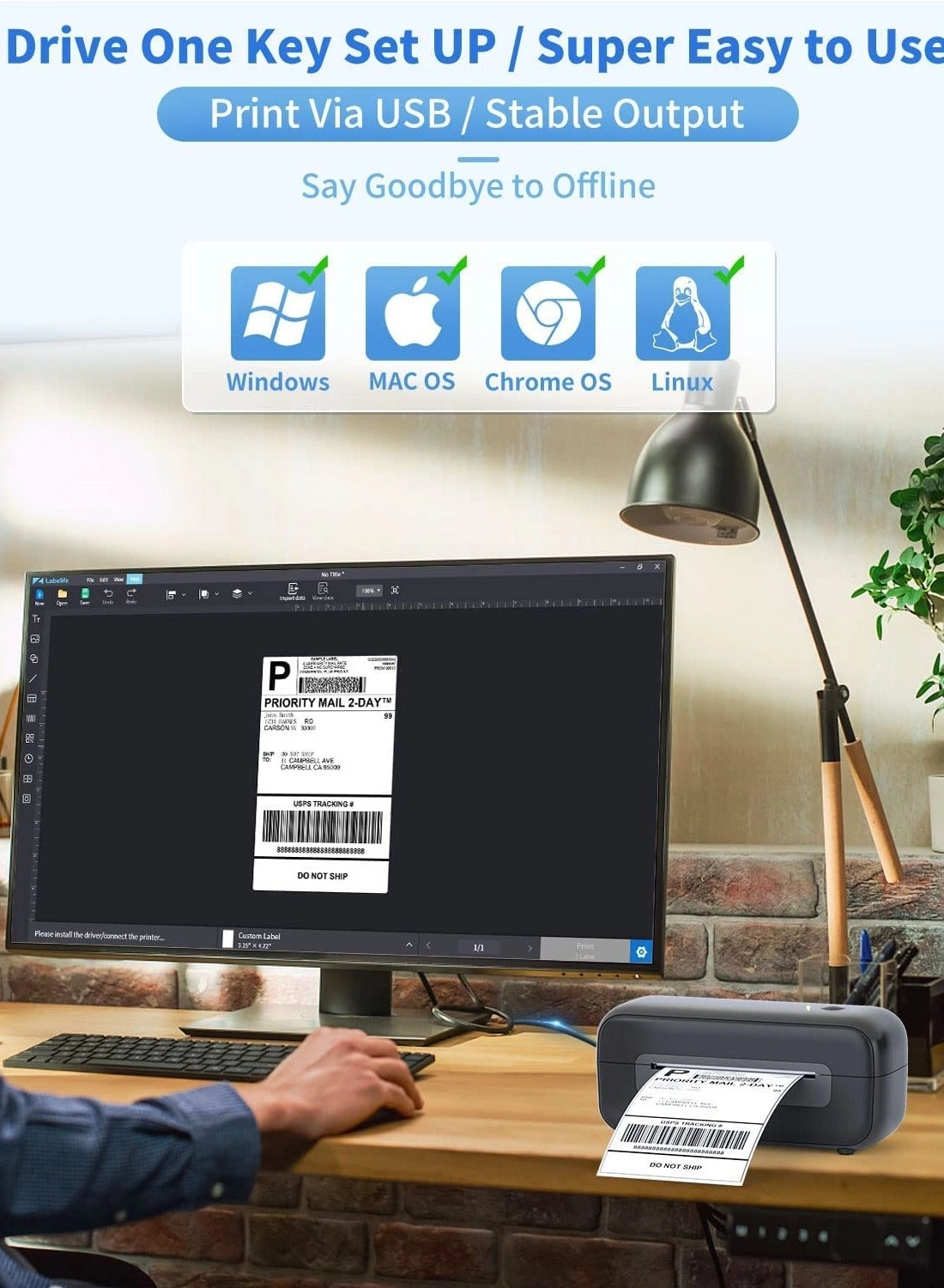 Thermal Label Printer - thermal 116 mm