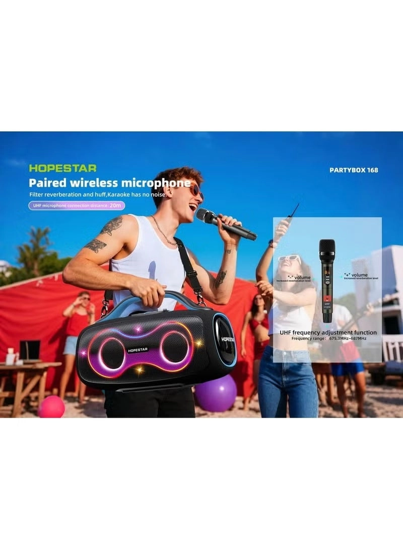 PARTYBOX 168 - 2 microphones 400W