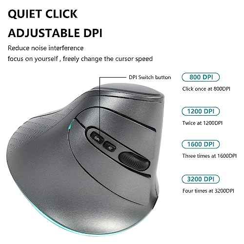 Vertical Mouse - Bluetooth USB