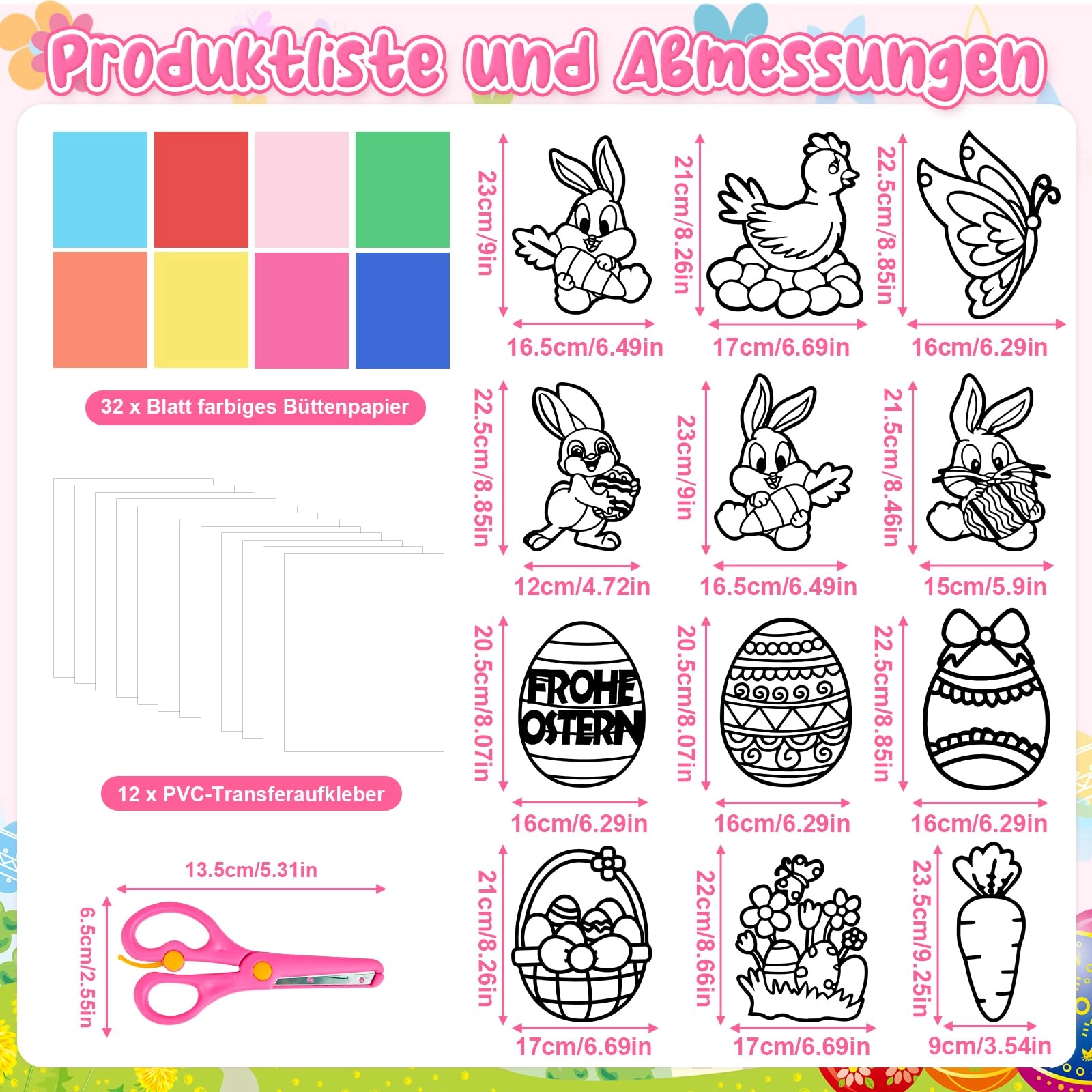 Easter Suncatcher Craft Kit - 57 pieces