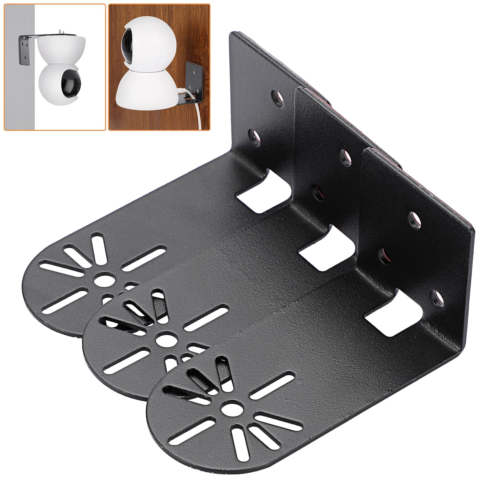 Surveillance Bracket - Metal White Set