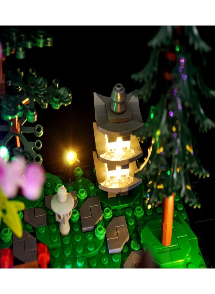 LED Light for Lego-10315 Icons Tranquil Garden Building Blocks Model