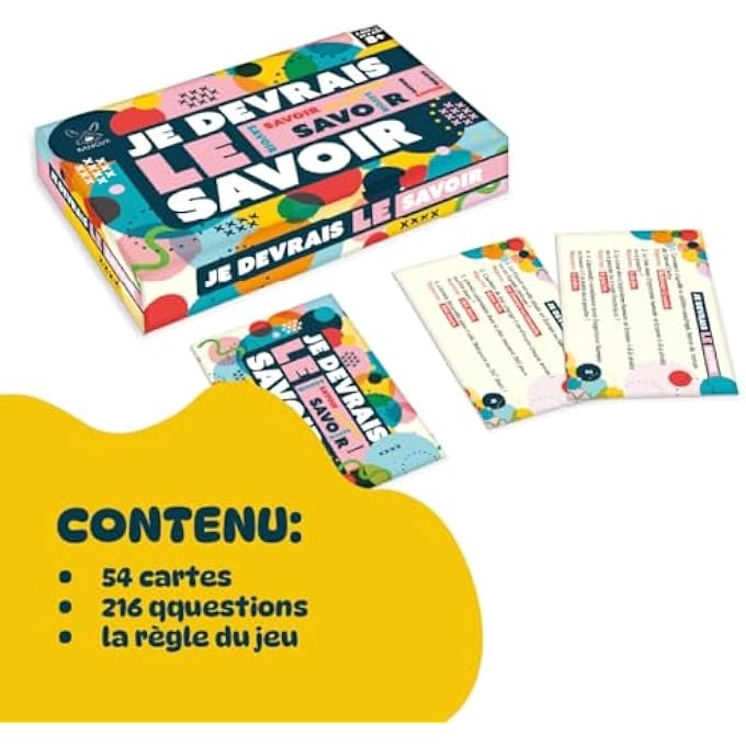 Jeu de Plateau Familial - Quiz Jeu de Cartes (French)