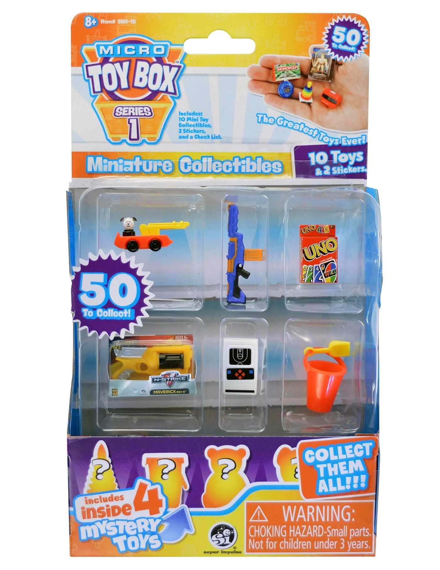 World’s Smallest Micro Toy Box Series 1 - Mini Collectibles (TWM) 10 pcs