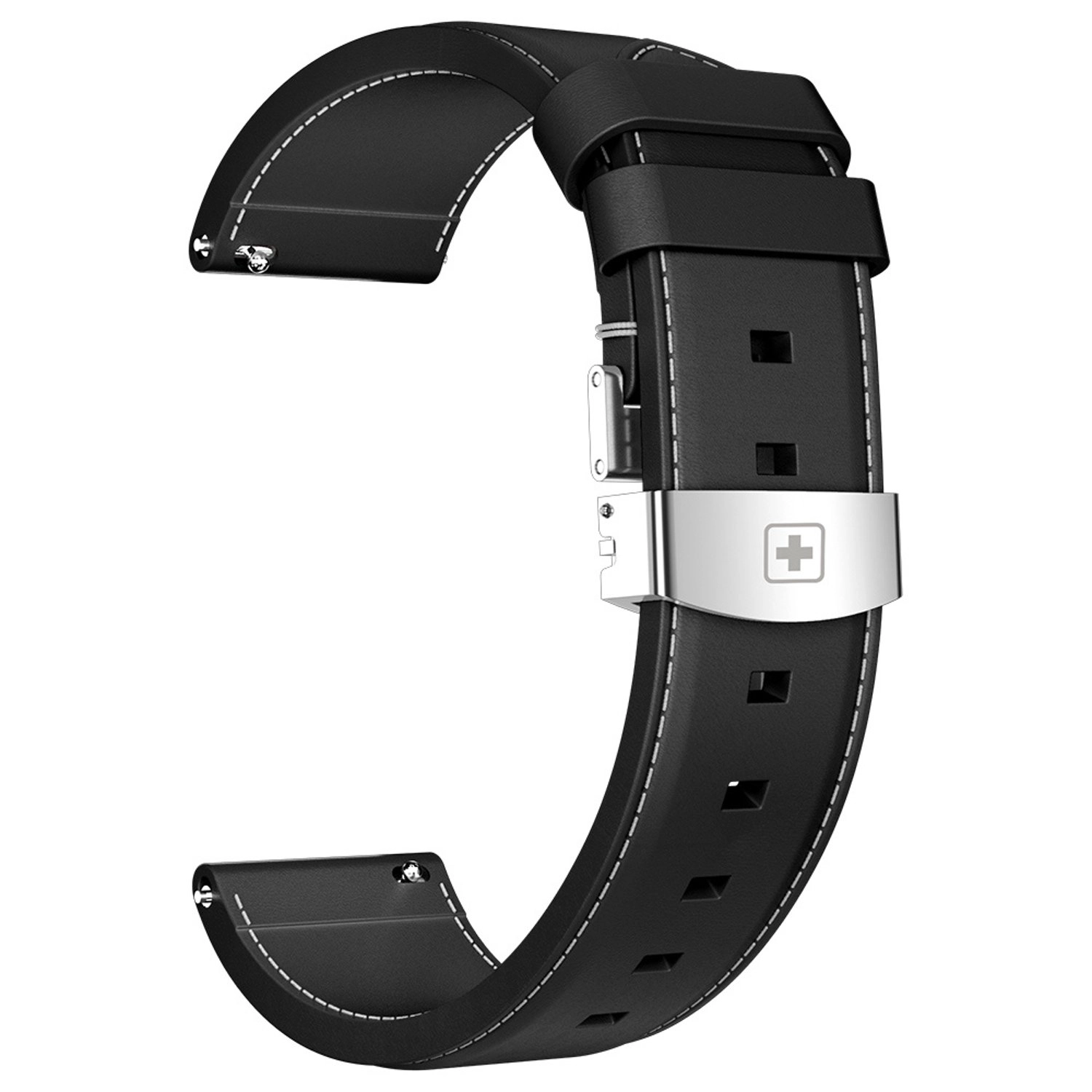 Swiss Military Leather Watch Strap for DOM