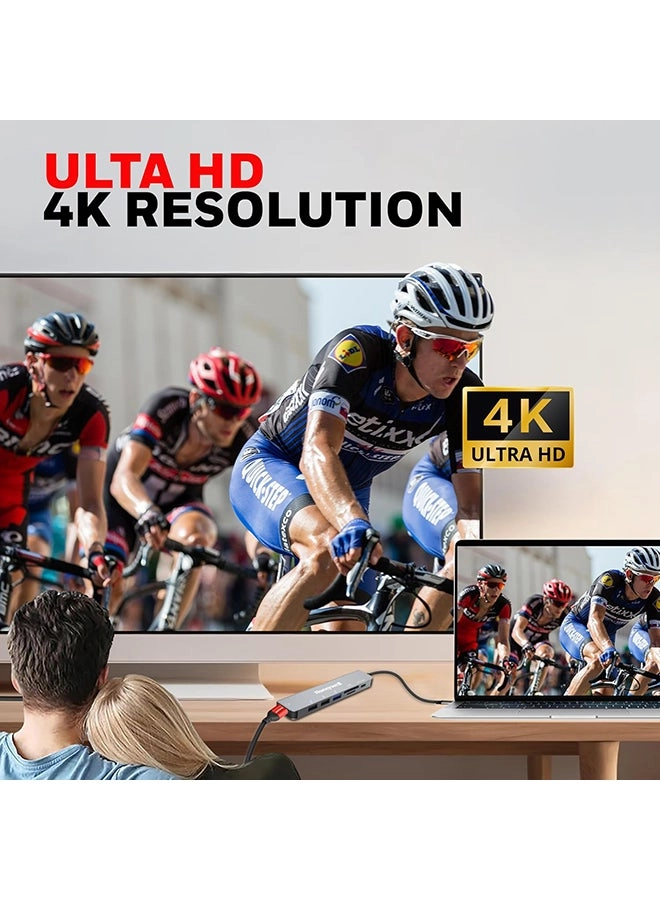 7In1 Typec Docking Station - Type C Laptop PC MacBook Thunderbolt 3