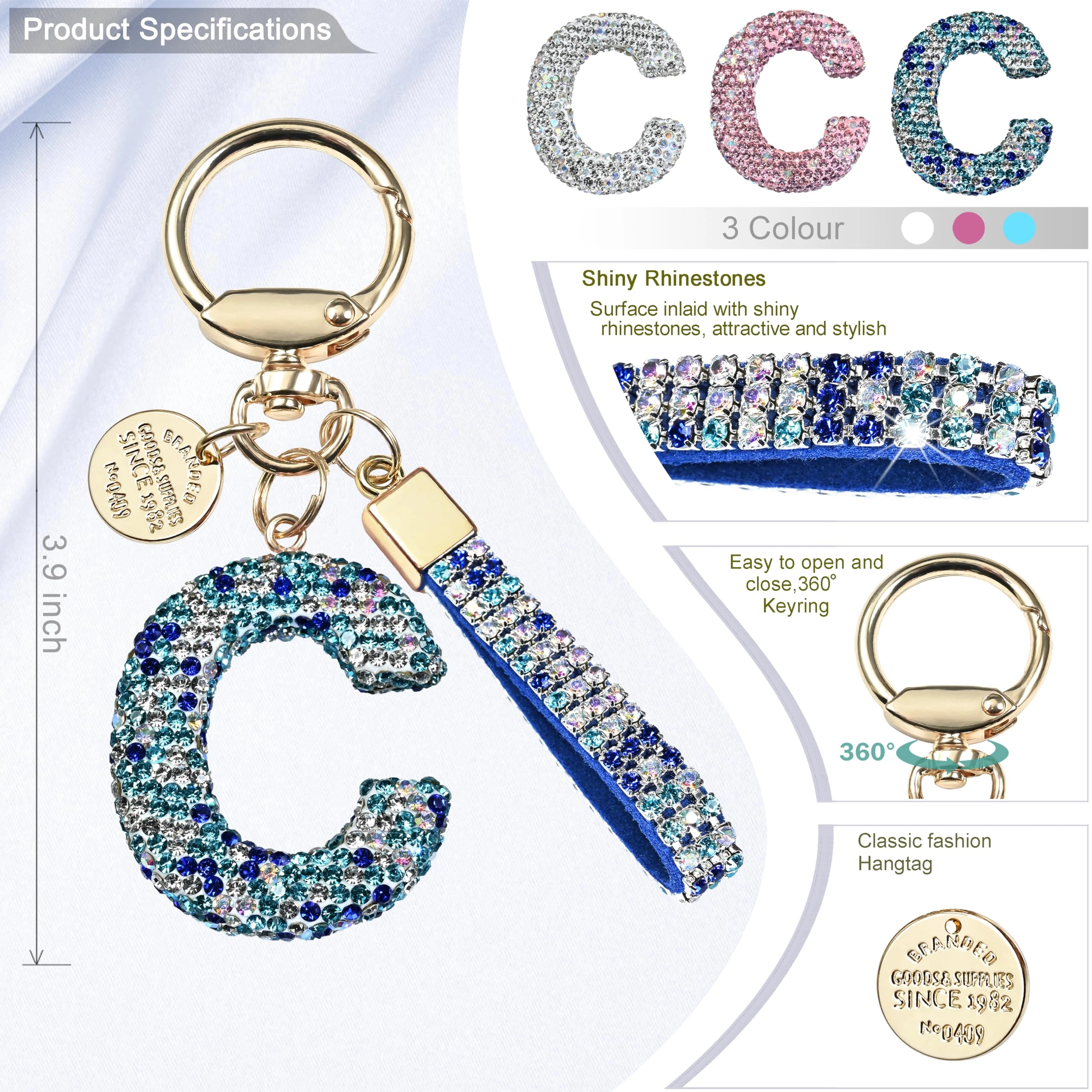 Initial Letter Keychain - Letter