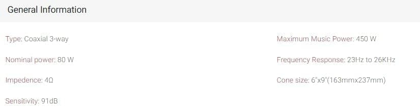 TS-6965V3 - 6" x 9" 3-Way Coaxial