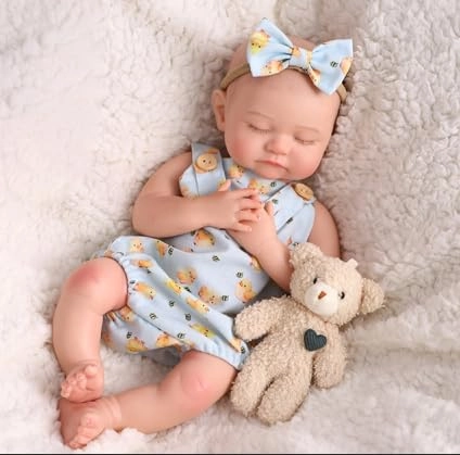 BABESIDE 003RNWB-TC3 - 17 inches Silicone Blue Ages 3+