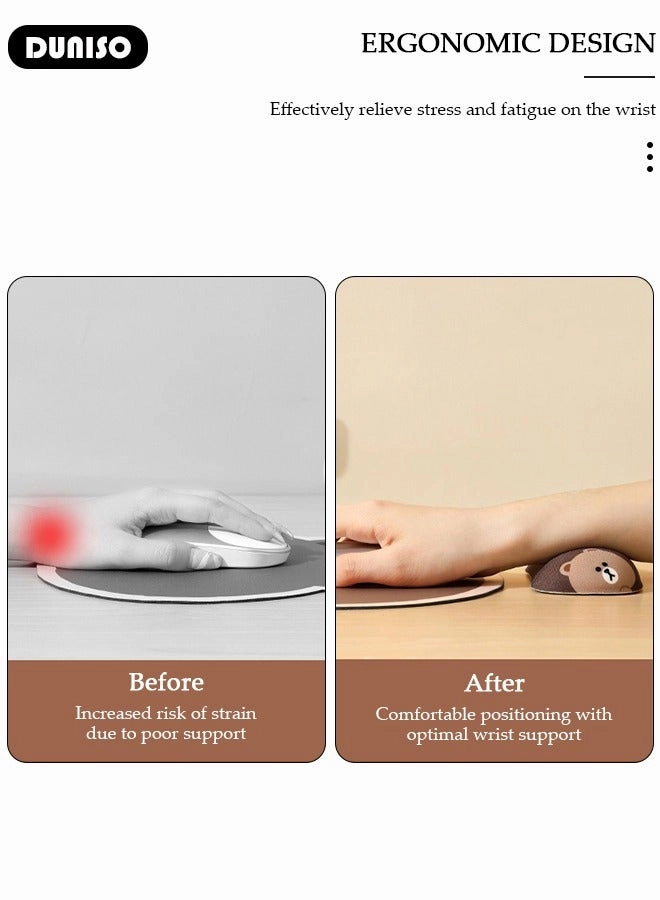 Memory Foam Ergonomic Mouse Pad