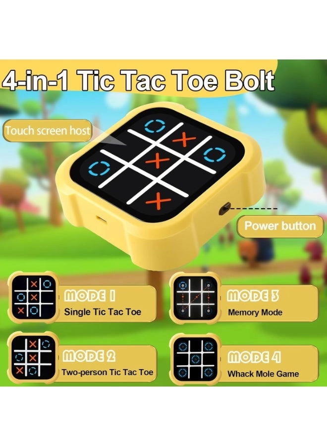 Electronic Tic-Tac-Toe Bolt Game - 3-in-1 Portable
