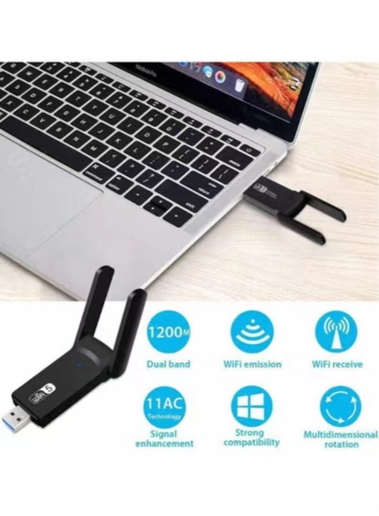 Wireless USB WiFi Adapter - Dual Band USB 3.0 Wireless