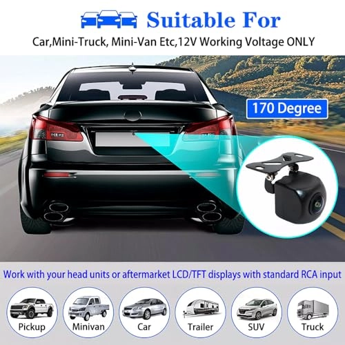 AHD/CVBS Car Reverse Reversing Camera - Night Vision RCA 1280*720 pixels