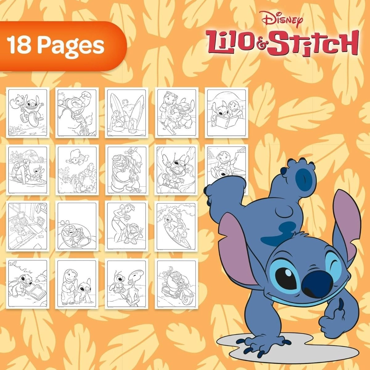 Color Wonder Mess-Free Colouring Set - Disney Lilo & Stitch - 22 Pcs
