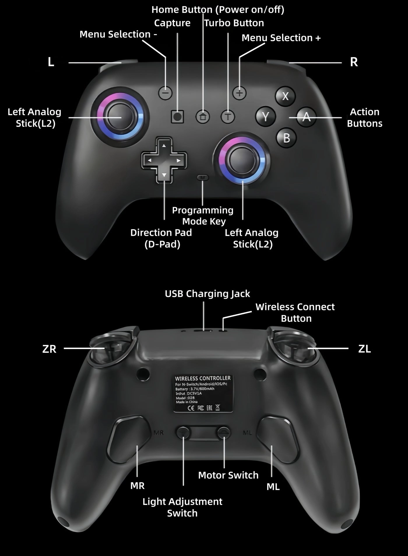 Wireless Controller - green Nintendo Switch