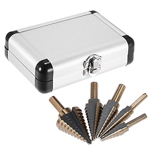 Step Drill Bit Set - 5pcs High Speed Steel 4241