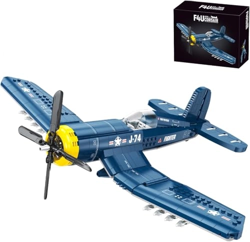 F4U Fighter Aircraft Model Kit (JJ9216) - 767 Pcs Blue