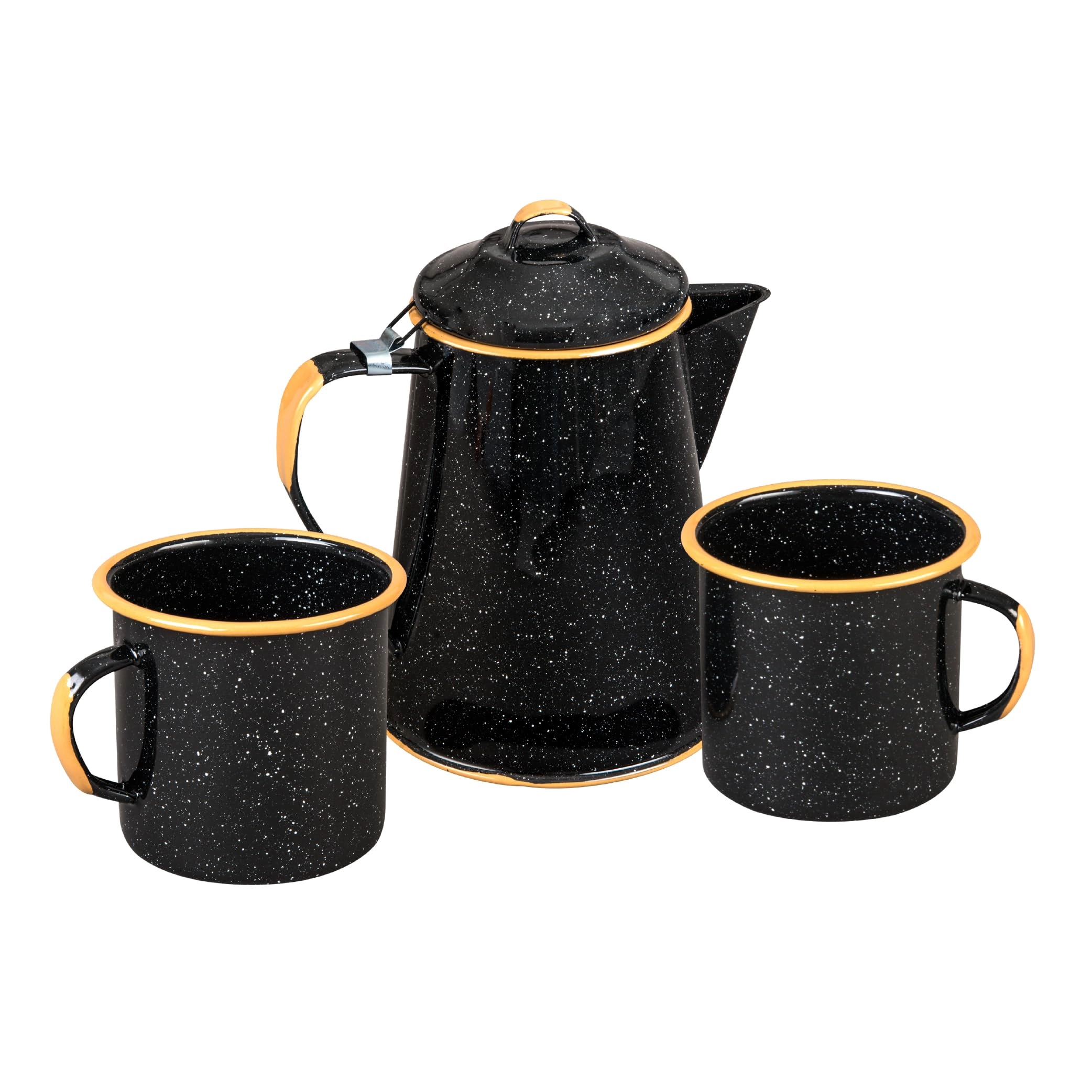 Cinsa Outdoor Coffee Boiler Set - 8 Cups Enameled Steel
