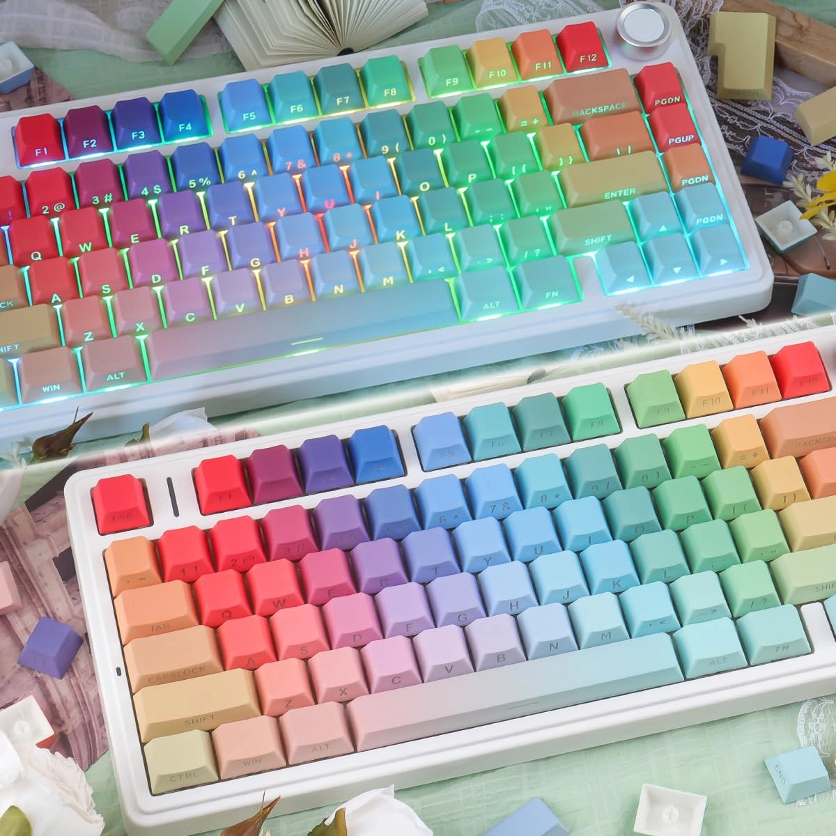 PBT Keycaps - Auxiliary, RF