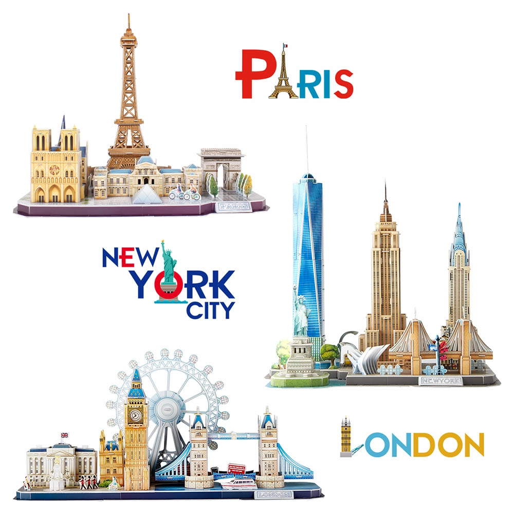 City Line London 3D Puzzle (AL-MC253H) - 107 pcs