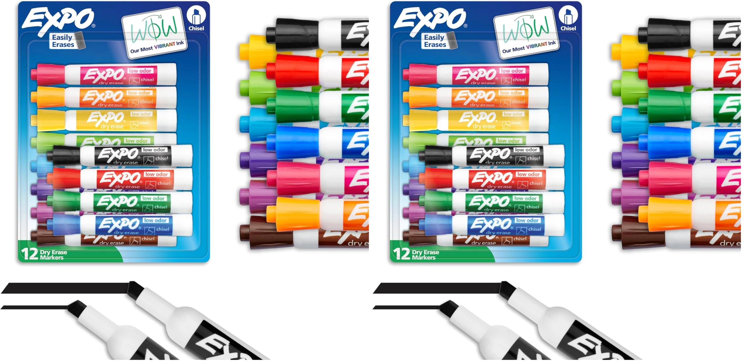 Sanford Low Odor Dry Erase Marker Set - Assorted Chisel