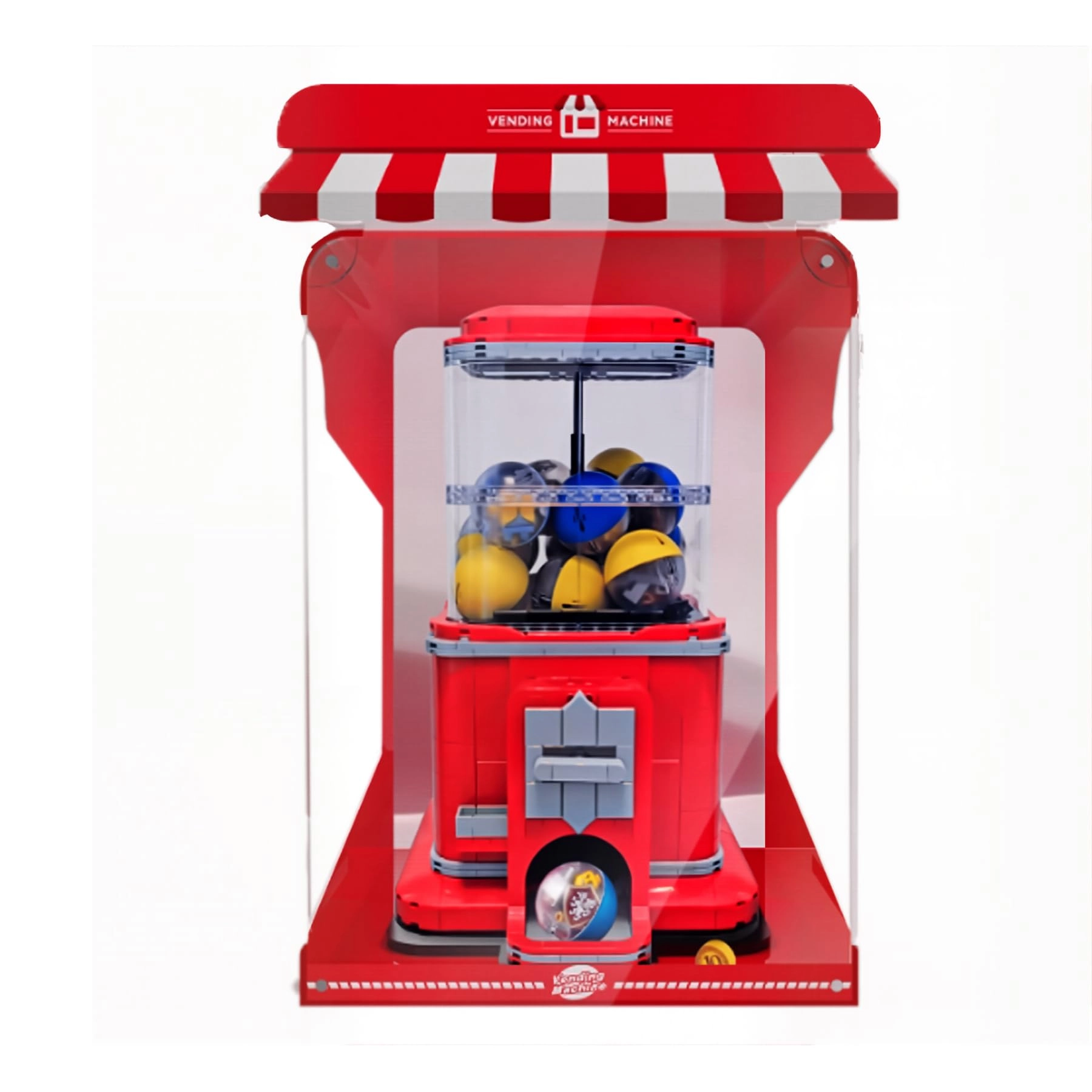 CHIFENMS Acrylic Display Case for LEGO Gachapon Machine Car 21358 - 3mm thickness Dustproof