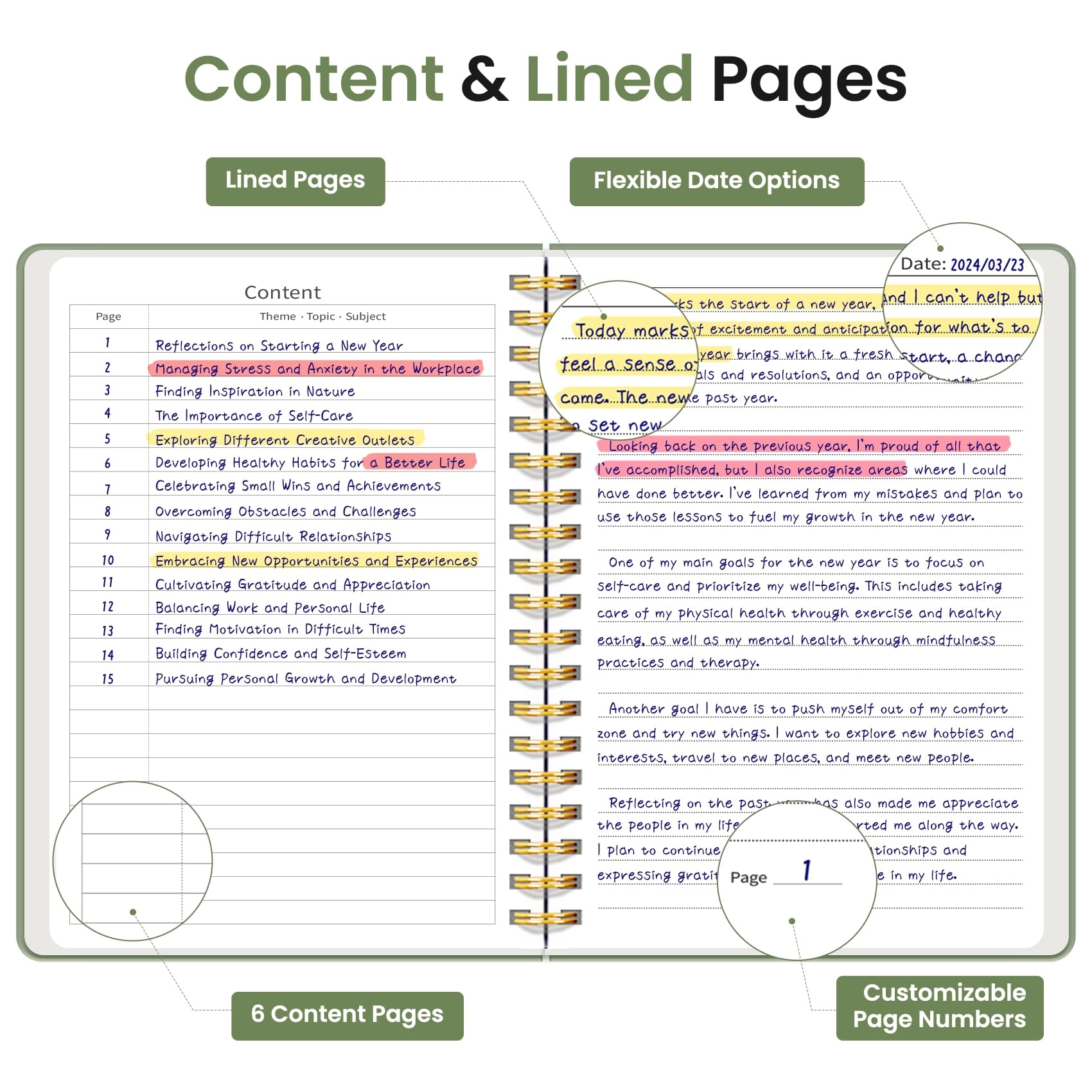 Spiral Notebook B5 Spiral - Lined 300 Pages