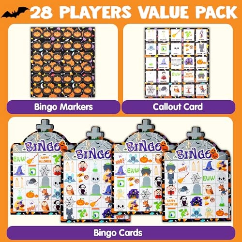Halloween Bingo Game - 28 pcs