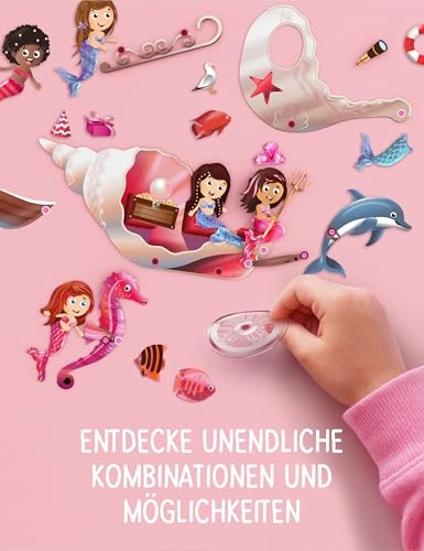 Mermaid Sticker Book Reusable 100 pcs