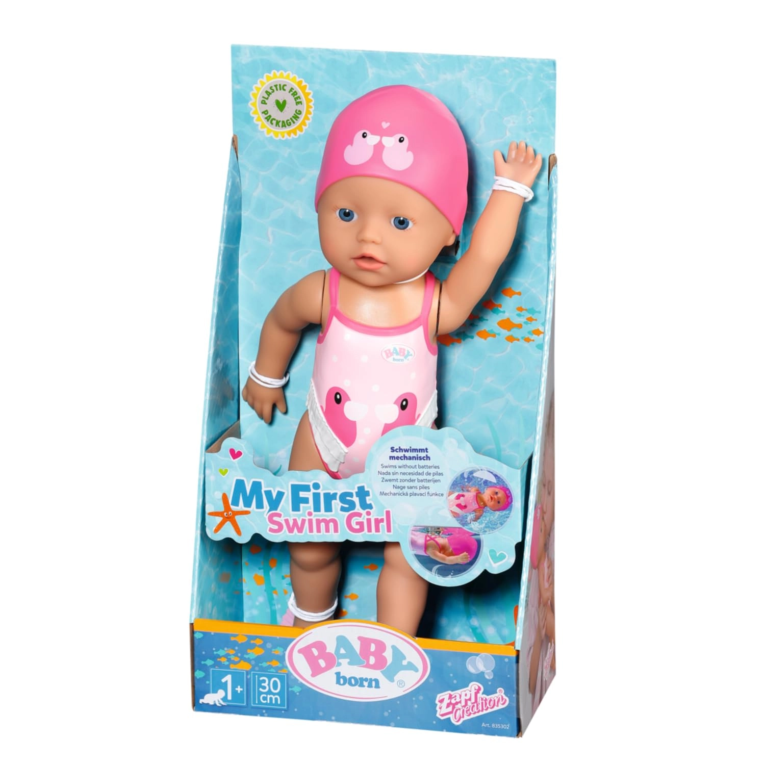 Zapf My First Swim Girl - 30 cm pink