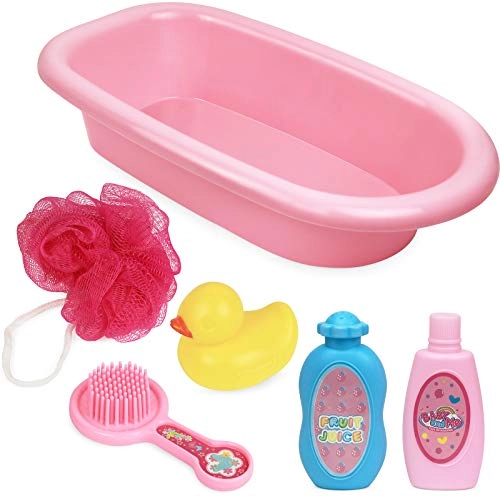 Baby Doll Bathtub - Multicolor 6pcs Ages 3+